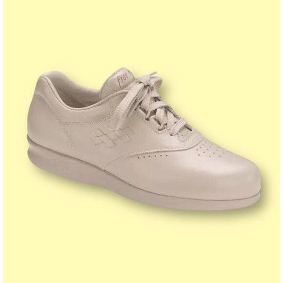 SAS Womens Size 8 WW Double Wide Shoes Free Time Bone Leather New Comfort - Picture 1 of 9